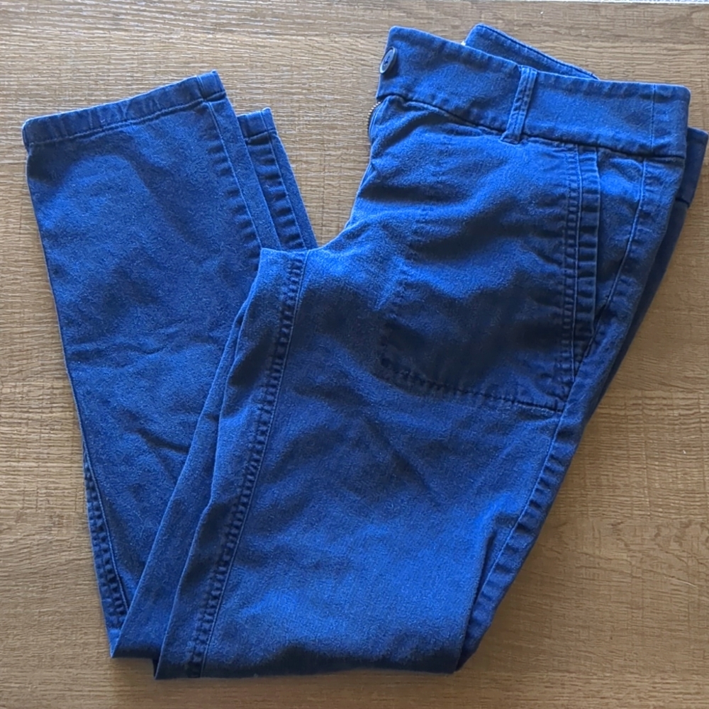 Loft navy ankle pants size 0